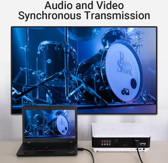 Vention AAQBG HDMI 2.0 ъглов 4K - 1.5m