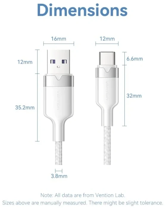 Vention USB-C > USB-A 2.0 - 1.0m