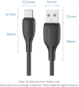 Vention USB-C > USB-A 2.0 - 0.25m