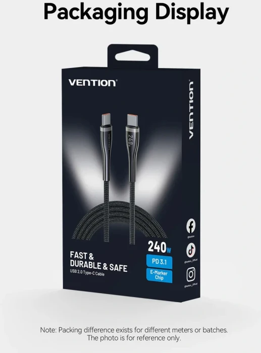 Vention USB-C 2.0 240W - 1.2m