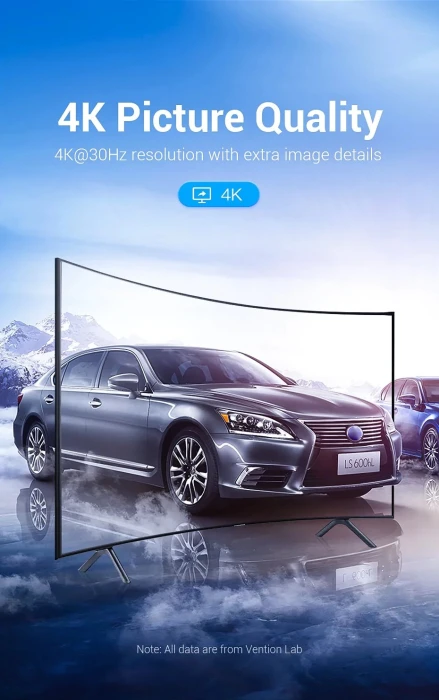 Vention DisplayPort > HDMI 4K - 3.0m