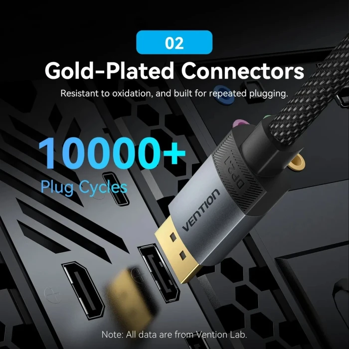 Vention HGBHH DisplayPort 2.1 16K - 2.0m