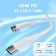 Vention USB-C 2.0 White - 1m