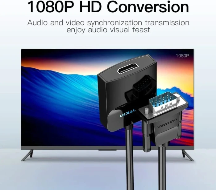 Vention адаптер VGA > HDMI with sound