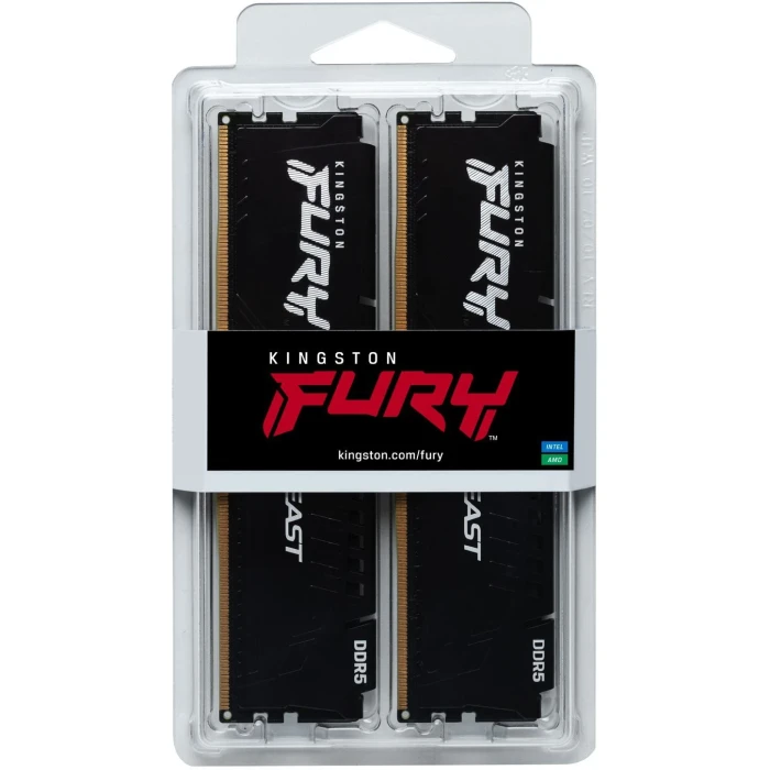 32GB (2x16) DDR5-6000 CL36 Kingston FURY Beast Black