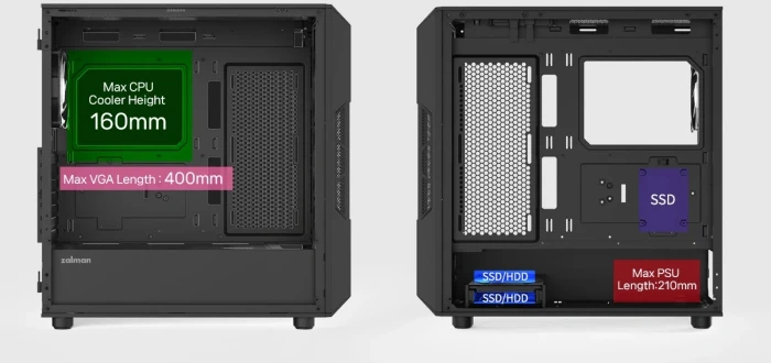 Zalman I3 NEO V2 Fixed RGB - Black