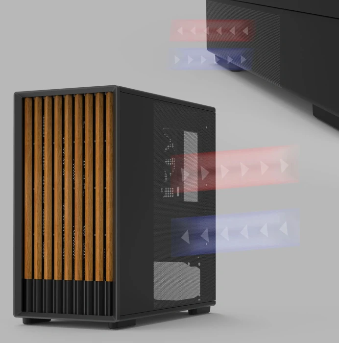 Zalman P10 NAMU Wood - BLACK