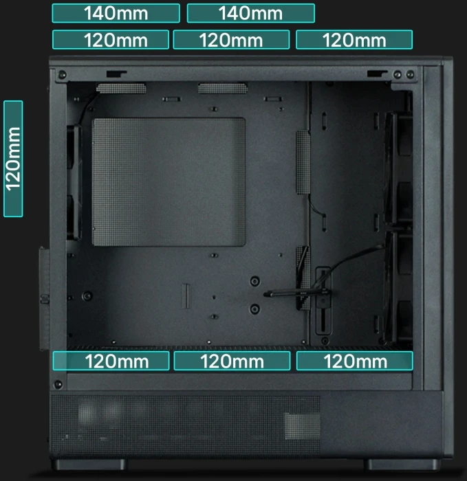 Zalman P10 NAMU Wood - BLACK