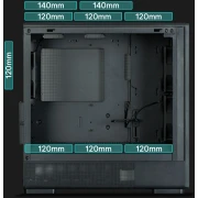 Zalman P10 NAMU Wood - BLACK