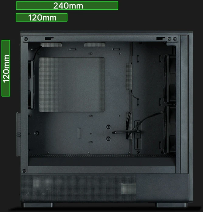 Zalman P10 NAMU Wood - BLACK