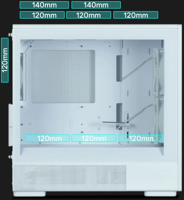 Zalman P10 NAMU Wood - WHITE