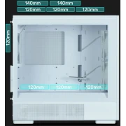 Zalman P10 NAMU Wood - WHITE