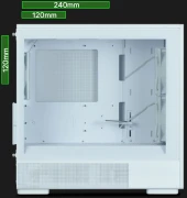 Zalman P10 NAMU Wood - WHITE