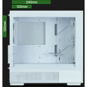 Zalman P10 NAMU Wood - WHITE