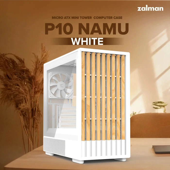 Zalman P10 NAMU Wood - WHITE