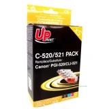 Мастилница UPRINT комплект CANON PGI-520 + CLI-521BK/C/M/Y XL