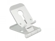 Поставка за смартфон DeLock 18426, Място за могнитно зарядно MagSafe, Алуминий, Сребрист