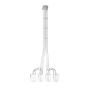 1stPlayer Custom Sleeved Modding Cable White - 4 x PCIe 8-pin to 12VHPWR - FM4-B-WH