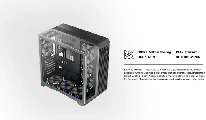 1stPlayer RT7 Black (no fans)