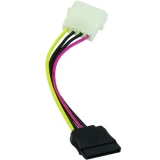 Кабел VCom Molex-SATA Power, 0.15m