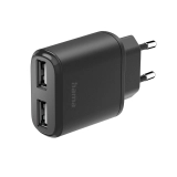 Зарядно HAMA 220V 2x USB-A 12W