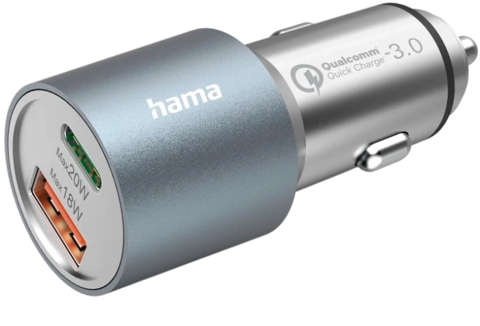 HAMA USB-C/A Car adapter - 38W