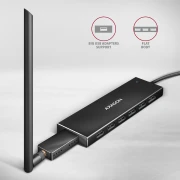 AXAGON HUE-F7A SuperSpeed USB-A FLAT hub