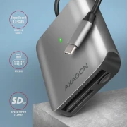 AXAGON Aluminum USB-C card reader