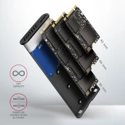 AXAGON EEM2-SG2 USB-C - M.2 NVMe & SATA SSD