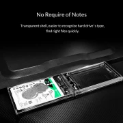 Orico 2.5 inch 10Gbps Type-C Transparent