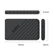 Orico външна кутия за диск  - 2.5 inch TYPE C Black - 25PW1-C3-BK-EP