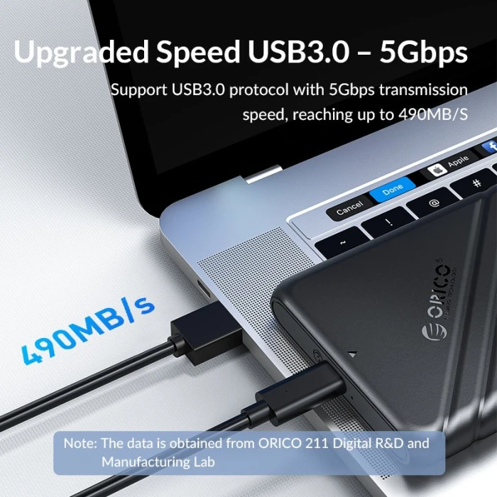 Orico кутия за диск Storage - Case - 2.5 inch USB3.0 - 25PW1-U3-BK