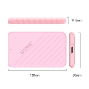 Orico кутия за диск  - 2.5 inch USB3.0 PINK - 25PW1-U3-PK