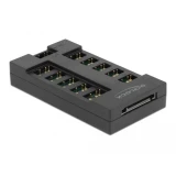 RGB хъб Delock 64128, 10 портов ARGB LEDs, Черен