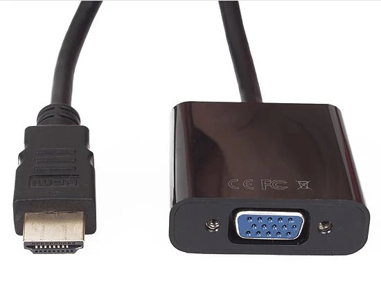 VCom Адаптер Adapter HDMI M to VGA F - CG591-B-0.15m
