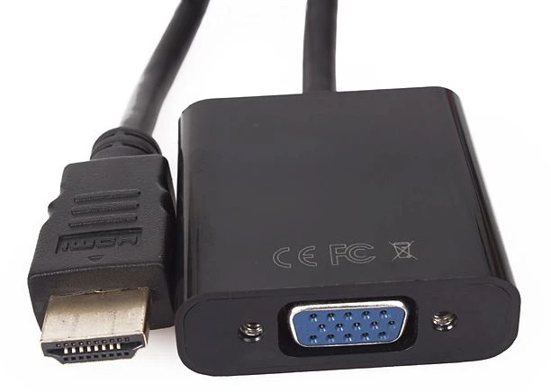 VCom Адаптер Adapter HDMI M to VGA F - CG591-B-0.15m