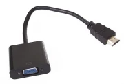 VCom Адаптер Adapter HDMI M to VGA F - CG591-B-0.15m