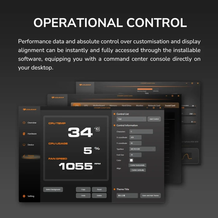 COUGAR VISTEK PRO ARGB 360 White
