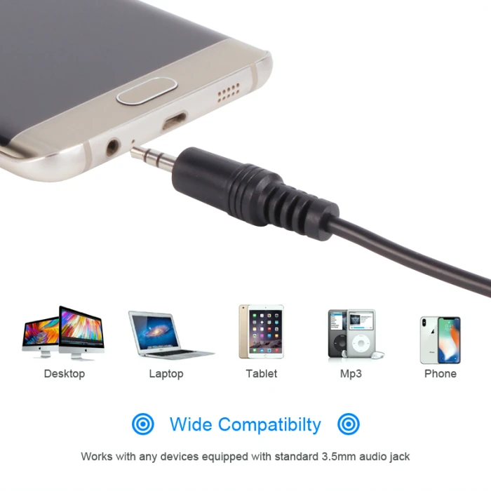 VCom Аудио 3.5mm TRS - 1.8 m