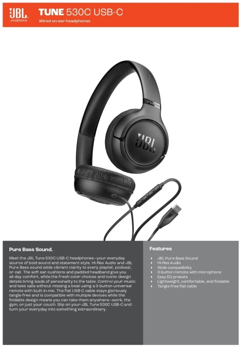 JBL TUNE 530C USB-C - White