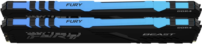 Kingston FURY Beast RGB Black 16GB(2x8GB) DDR4 3600MHz CL17