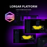 LORGAR KBP7075W Wireless PBT Beige