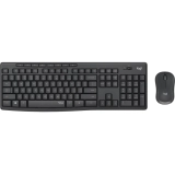 Kомплект безжични клавиатура с мишка Logitech MK295 Silent, Графит
