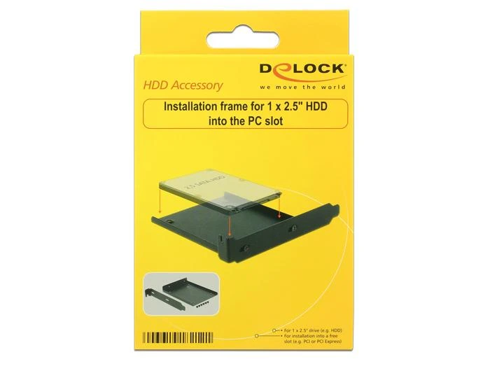 Брекет DeLock За монтиране на 2.5" SSD/диск в PCI слот