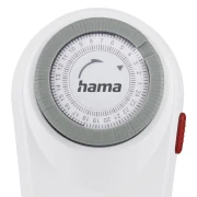 Hama Curved механичен таймер за закрито, 15-минутни интервали, бял