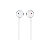 Слушалки тапи JBL T205, Бял/Сребрист