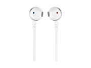 Слушалки тапи JBL T205, Бял/Сребрист