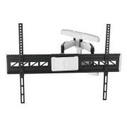 Стенна стойка за TV HAMA, Регулируема, 46"-90", до 75 кг, Черен/Бял