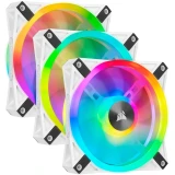 Corsair iCUE QL120 RGB PWM 3in1 контролер Lightning Node CORE Бял