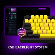 LORGAR KBP7075W Wireless PBT Black